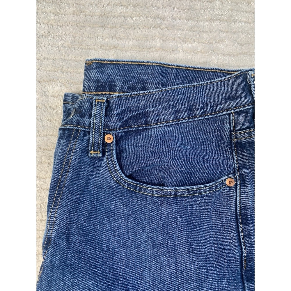 Levis 550 Men's Relaxed Tapered Jeans Vintage Y2K size 34x30 Blue Medium Wash - Picture 13 of 14